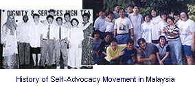 Self-Advocacy History in Malaysia